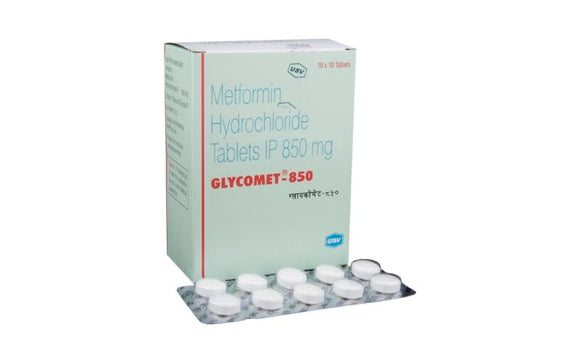 Glycomet 850mg (30 Tablets)
