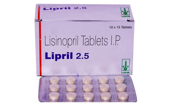 Lipril 2.5mg (30 Tablets)