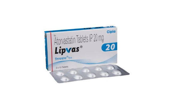 Lipvas 20mg (30 Tablets)